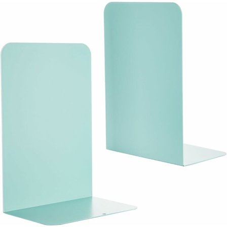 Metallbokstøtter, dekorative bokstøtter, for hyller, bokholder (grønn)