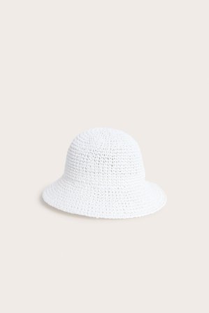 Kappahl | Kapelusz słomkowy Offwhite 52/54 | Offwhite