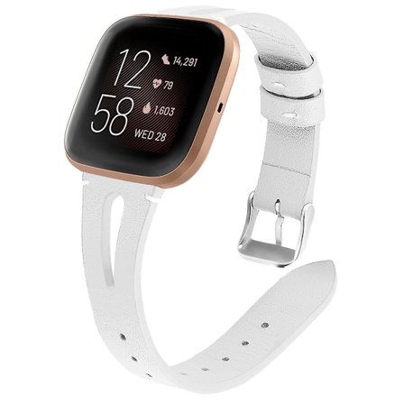 Vit Vit kompatibel med Fitbit Versa 2 Armband kompatibelt med Fitbit Versa 2