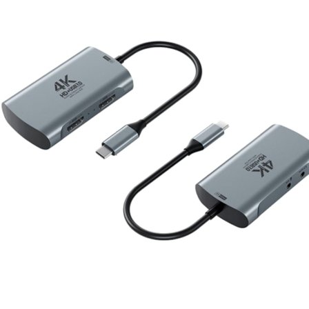 4K HDMI - USB-C -tallennuslaite 3,5 mm mikrofonitulolla ja viiveettömällä 4K loop-outilla