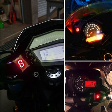 Moottoripyörän ECU-pistokekiinnike 6-vaihteinen digitaalinen vaihdenäyttö Honda CB400F CB500X CB650F -malleille