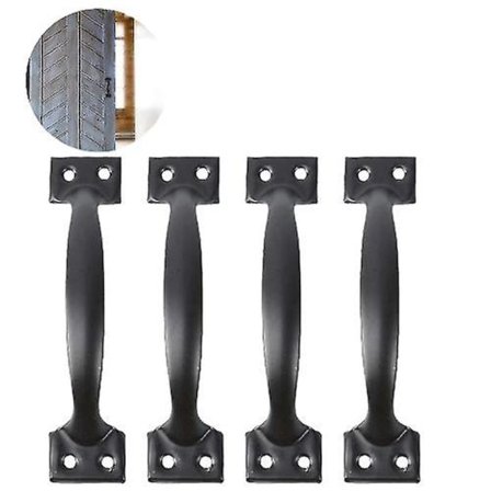 4 stycken ladugårdsdörrhandtag, dörrhandtag rustikt grindhandtag