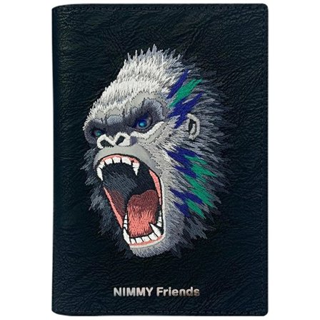 Nimmy Raptor Gorilla pass/lommebokveske - svart