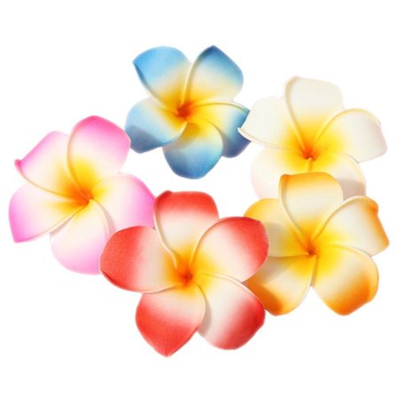 20 stk. 7 cm Hawaii Hawaii Plumeria hårklemmer Strand Blomster Hovedbeklædning til Bryllup Fest