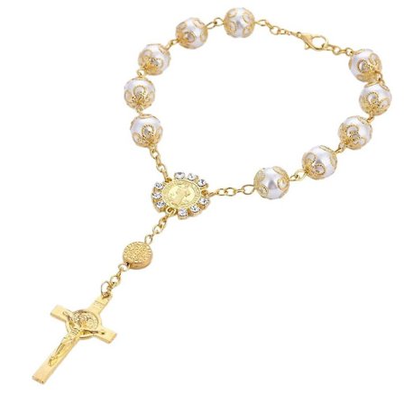 Perle Armbånd Rosenkrans Armbånd Glas Perler Smykker