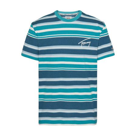 Tommy Hilfiger T-shirt , Blauw , Heren , Maat: M