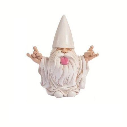 Rocker Gnome Garden Statues Will Rock Your Fairy Garden Og Garden Gnomes Utendoor Statuer