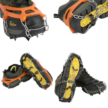 Isgrepp Broddar Snö Manganstål Spikar Vandringsbroddar Halkskydd Skoskydd