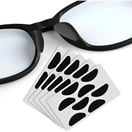 20 Par Brille Neseputer, Myke Selvklebende Skum Neseputer, Sklisikre Svamp Neseputer for Solbriller, Briller
