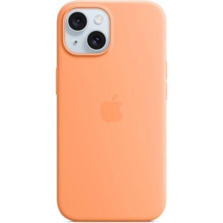 Silikonskal med MagSafe för iPhone 15 Plus, Sorbet Orange iPhone 15 ProMax