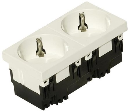 MP bolagen UST45-W 2 Uttag för golvbox, Strömbrytare & vägguttag