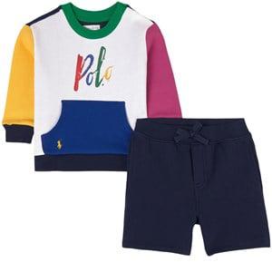 Kids - Ralph Lauren Multicolor Color-blocked Sweat Set 6 Months - Clothing sets - 6 months - Navy
