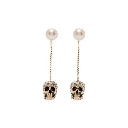 Alexander McQueen Earrings Gul, Dame Øreringe, Størrelse: ONE Size