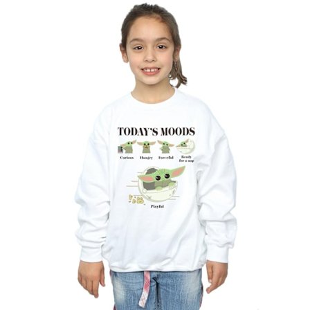 Star Wars Girls The Mandalorian The Child Moods Sweatshirt 5-6