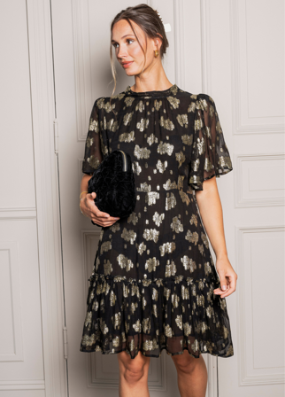 MISSMAYA - Jolie Dress Gold Shimmer - L