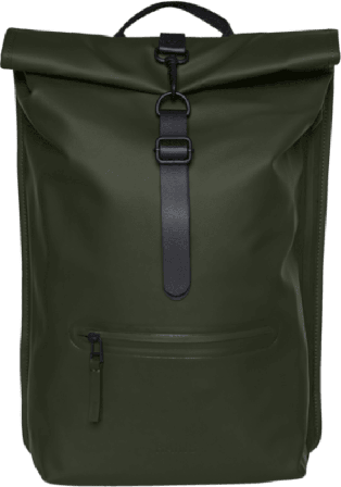Rains Rolltop Rucksack everyday backpacks Green One Size