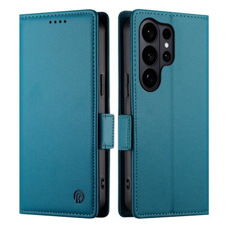 Samsung Galaxy S26 Ultra Plånboksfodral Konstläder - Blå