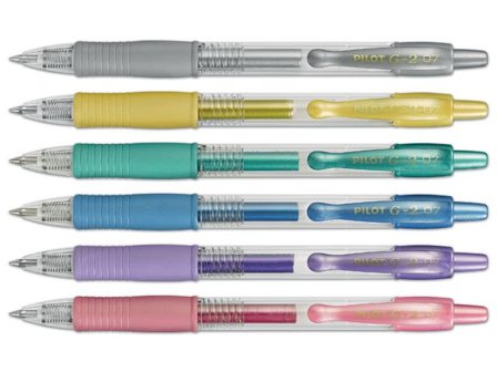 PILOT Gelpenna G-2 Metallic 0,7 silver - Lyreco - Kontorsmaterial - Pennor - Gelpennor