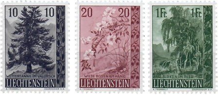Liechtenstein 1957 - MICHEL 357-359 - Ubrugt