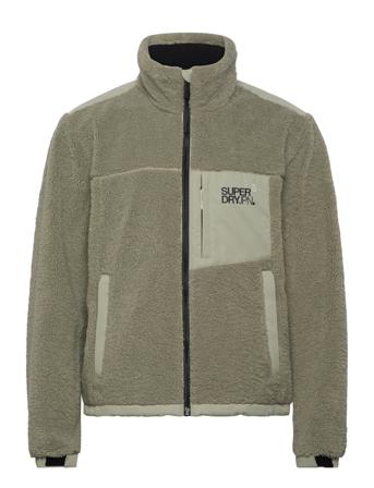 Relaxed Fleece Trekker Jacket Superdry Sport Khaki Green