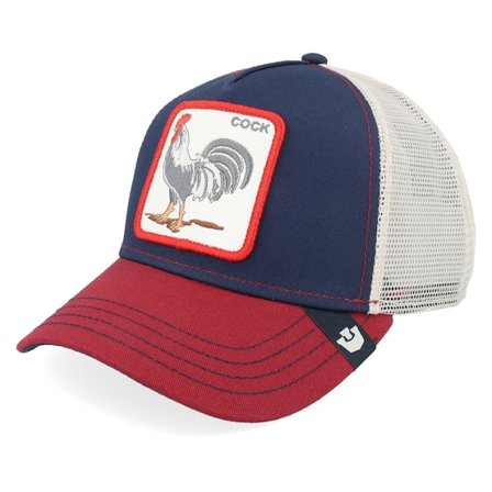 Goorin - Blau trucker Cap - Rooster Edge Navy/Crush A-Frame Trucker @ Hatstore
