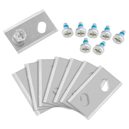 8 stk. for Robomow RK plenrobot rustfritt stål erstatningsklipperblad, 32*18,6*0,9 mm (LGL)