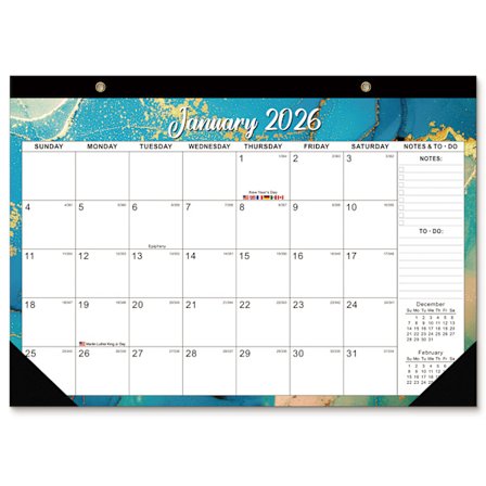 Bordkalender 2026 Vægkalender 2026 Dækker fra januar 2026 til juni 2027