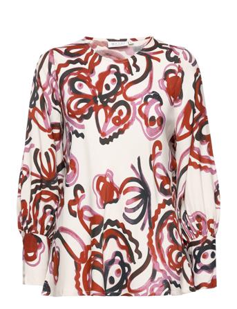 Drisa Blus Långärmad Multi/mönstrad Masai