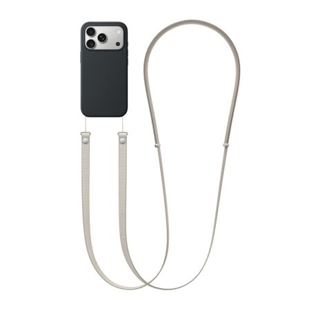 Detachable Magnetic Crossbody Neck Strap for Phone Lanyard - Light Gray