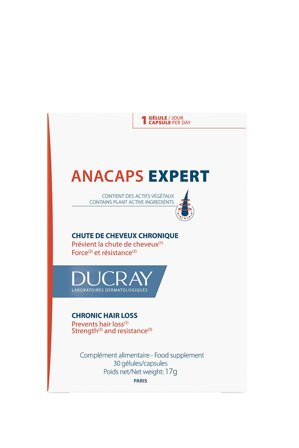 Ducray Anacaps Expert Chronic Hair Loss Food Supplement 30 pcs, Helse & Madvarer, Hud, Hår & Negle, Kosttilskud Til Håret