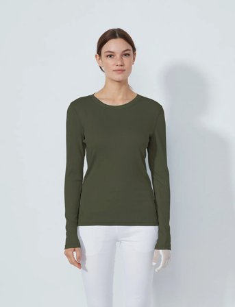 Daily Sports Ancona Ls Round Neck - Green - XXL