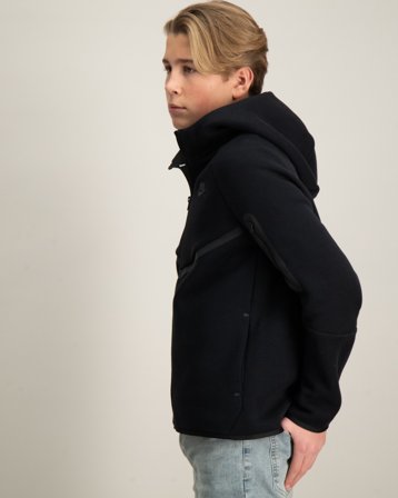 Nike B NSW TCH FLC FZ - PD Schwarz Hoodies/Kapuzenpullover Jungen - Kids Brand Store