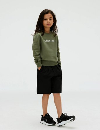 Calvin Klein Inst. Logo Regular Cn - Green - 128