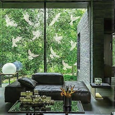 Ikkuna Lintujen Törmäyksenesto Tarrat, Lasioven Suojaus ja Pelasta Linnut, Heijastus, 11 kpl, Kirkas