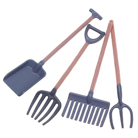 Delikate Miniatyrleker Mini Hus Gårdsverktøy For Håndverksentusiaster 9,5x2cm Assortert Farge DIY Mini Hus Tilbehør 4 stk