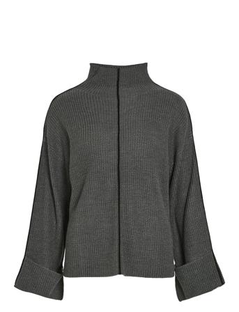 Vivigga L/S Contrast Knit Pullover/Ka Grey Vila