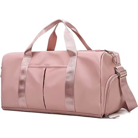 Vanntett Duffel Weekender Bag Rosa For Kvinner og Menn Svømme Sport Reise Gym Ba