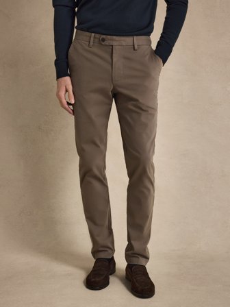 John Henric Men's Taupe Chinos Slim Fit Size 29