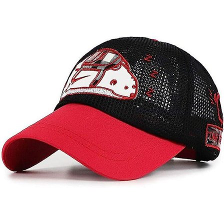 Barn Baseball Cap Sommar Andningsbar Mesh Cap Pojkar Trucker Hat Vit