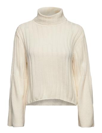 Vmlayla Ls Rollneck Blouse Bf Cream Vero Moda