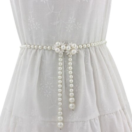 Elegant pärlbälte tunn kedja midjeband 08 08