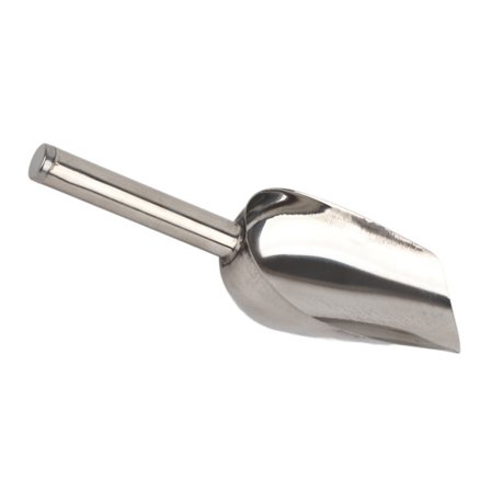 Isskje i rustfritt stål Multifunksjonell tykk, rustfri Oppvaskmaskinsikker metallskje for isbiter Godteri mel Sukker L