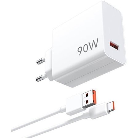 90W Snabbladdare med 1m USB C-kabel för Xiaomi 14 13 Ultra POCO X7 Pro POCO F6, Turboladdare för Redmi Note 13 14 Pro 5G
