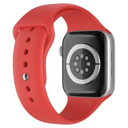 Apple Watch 38/40/41/42 mm Silikon Armband (M/L) Röd