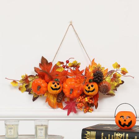 Halloween dekorasjon Maple Leaf gresskar hengende anheng Style 1 45*25CM