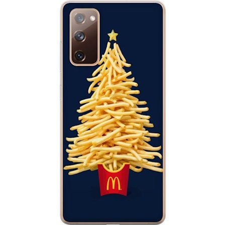 Yhteensopiva Puhelinkuori Samsung Galaxy S20 FE McDonaldsin ranskalaiset perunat joulukuusi luova ruokakuvaus tähdellä hupaisella suunnittelulla täyde