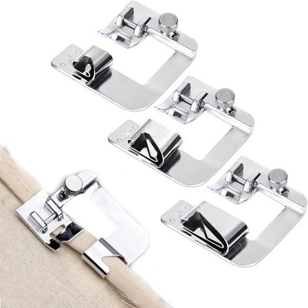 Symaskinefødder - Falsfod - 3 Størrelser - Symaskine Falsfod Kit