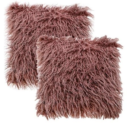 IC 2-osainen kodintekstiilisetti, tyyny, rantavilla tyyny, plyysi tyynynpäällinen (papuunvärinen, 45*45cm)