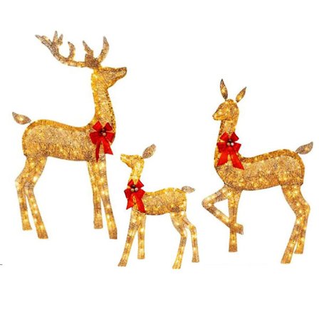 1 st Morning Star Market utomhus set renset med rådjur, do och baby dekoration