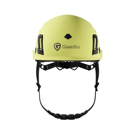 Guardio ARM210 Vernehjelm ventilert Gul (fluorescerende), Hodebeskyttelse